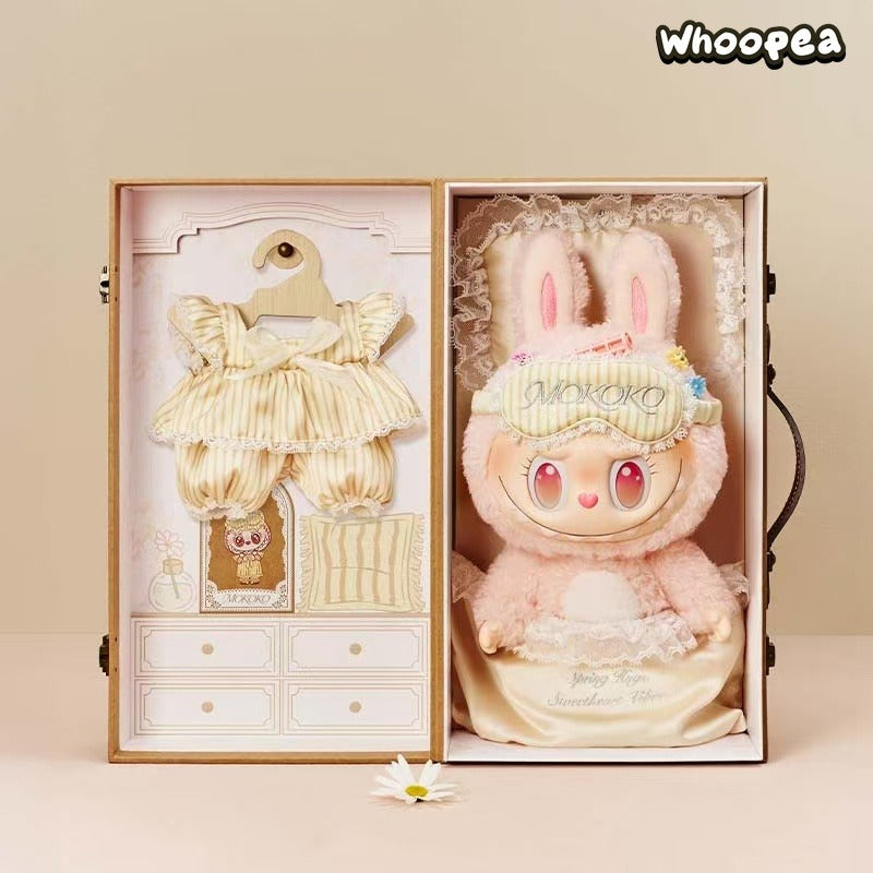 Mokoko Wake Up Spring Mokoko Series Vinyl Face Plush Gift Set, 33cm in Height