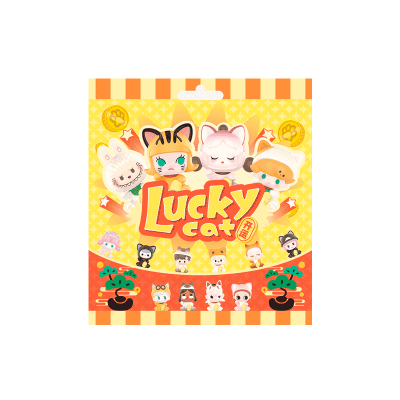 POP BEAN Lucky Cat Series PVC Figures, Blind Box