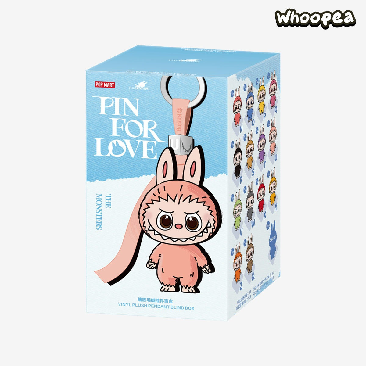 THE MONSTERS Labubu Pin for Love Series-Vinyl Plush Pendant Blind Box (N-Z)