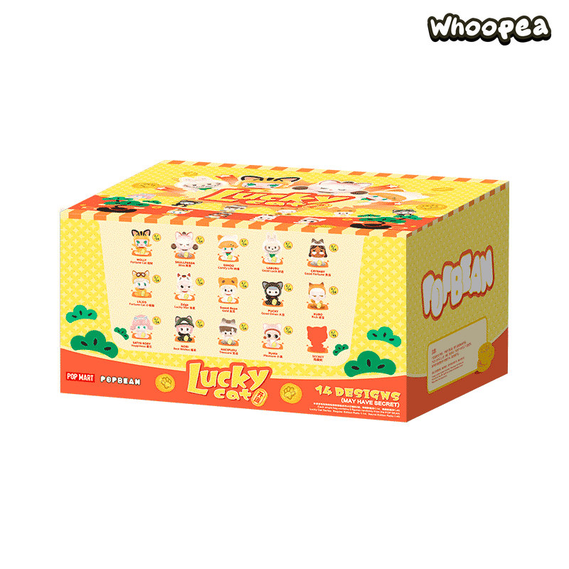 POP BEAN Lucky Cat Series PVC Figures, Blind Box