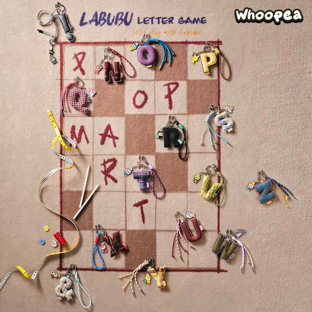 THE MONSTERS Labubu Pin for Love Series- Letter Pendant Blind Box (N-Z)