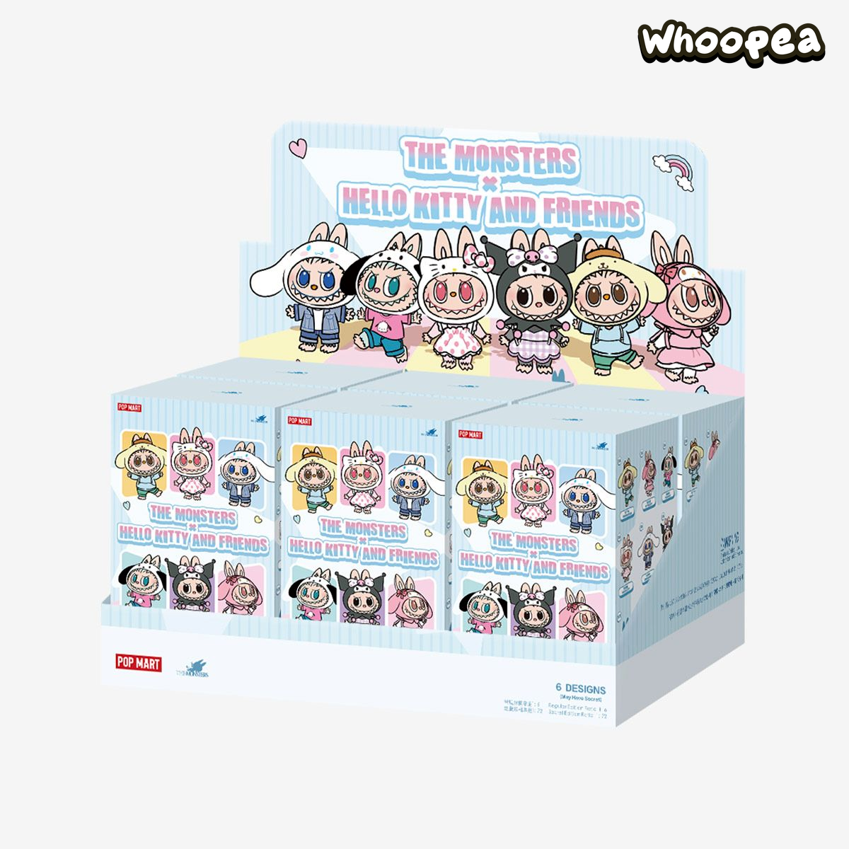 THE MONSTERS x Hello Kitty and Friends Series-Vinyl Plush Pendant Blind Box